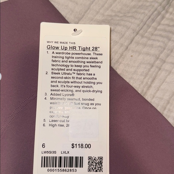 lululemon Glow Up Super-High-Rise Tight 28" size 6 - Picture 6 of 10